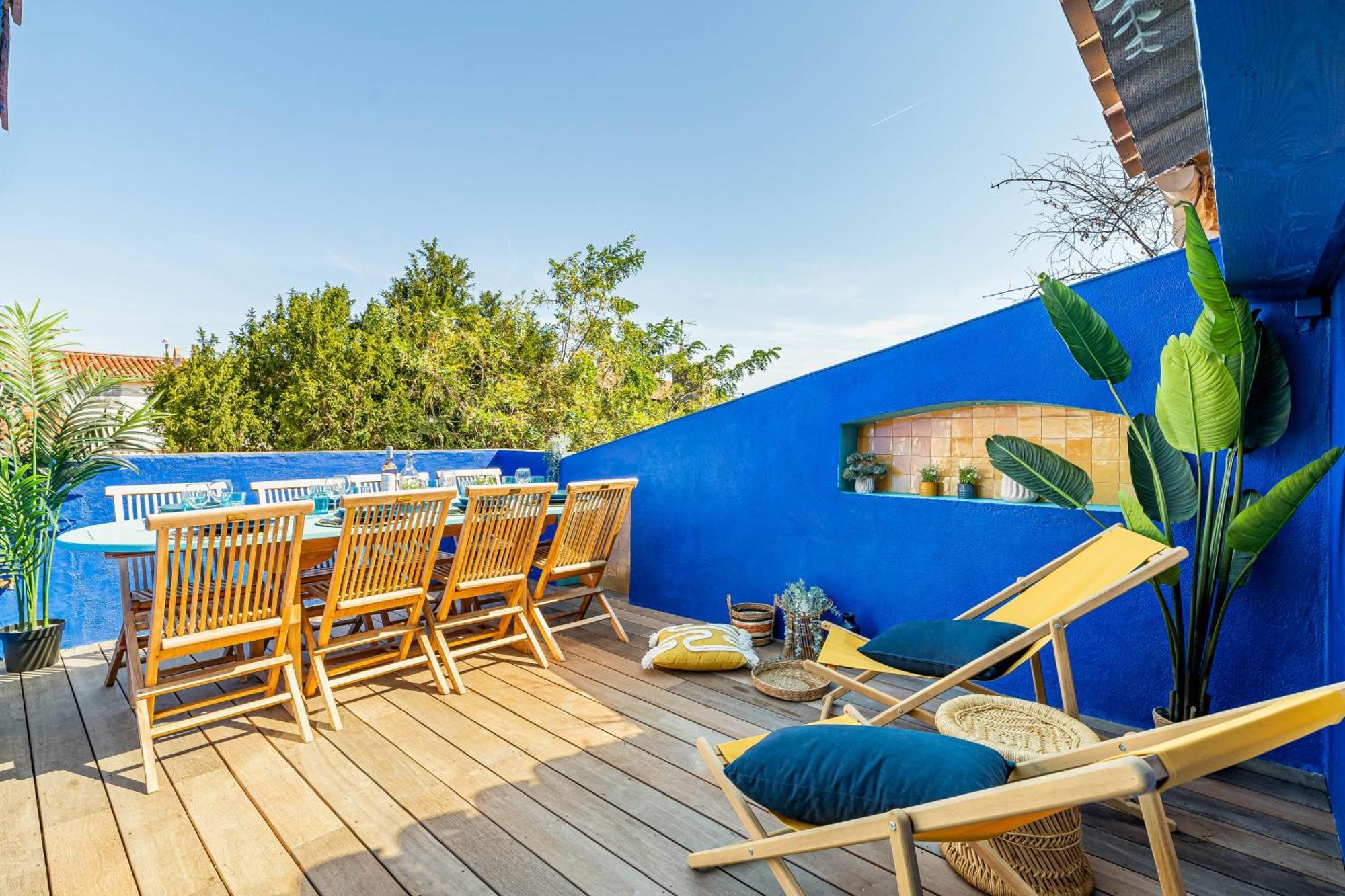Casa Azul - Magnifique Duplex Coeur Historique 4 Chambres Avec Terrasse Vue Mer La Ciotat Luaran gambar